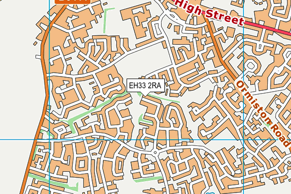 EH33 2RA map - OS VectorMap District (Ordnance Survey)