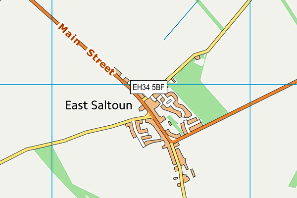 EH34 5BF map - OS VectorMap District (Ordnance Survey)