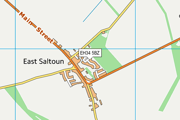 EH34 5BZ map - OS VectorMap District (Ordnance Survey)