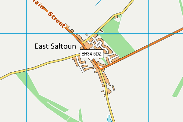 EH34 5DZ map - OS VectorMap District (Ordnance Survey)