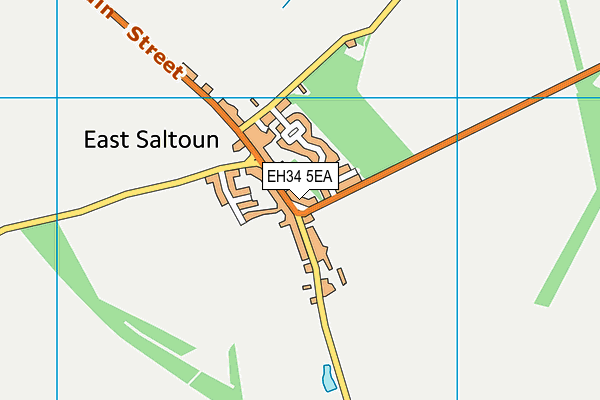 EH34 5EA map - OS VectorMap District (Ordnance Survey)