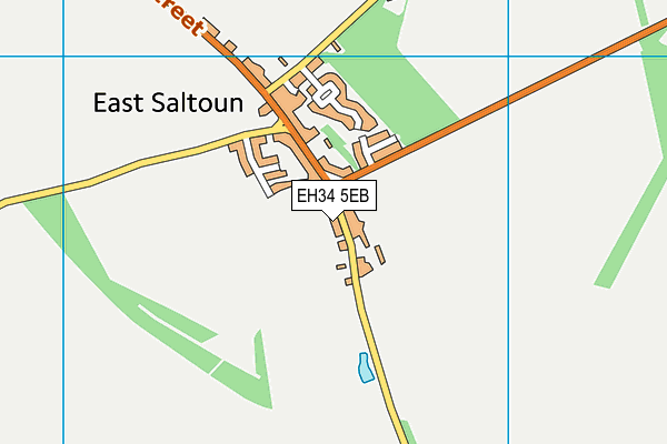 EH34 5EB map - OS VectorMap District (Ordnance Survey)