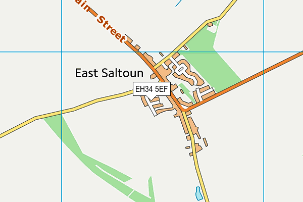 EH34 5EF map - OS VectorMap District (Ordnance Survey)