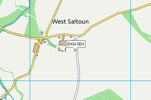 EH34 5EH map - OS VectorMap District (Ordnance Survey)