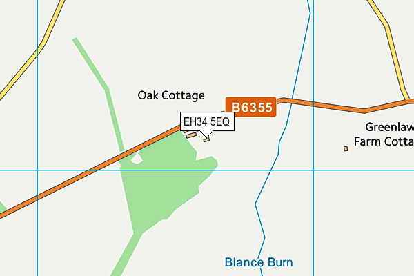 EH34 5EQ map - OS VectorMap District (Ordnance Survey)