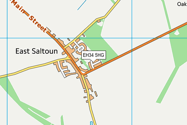 EH34 5HG map - OS VectorMap District (Ordnance Survey)