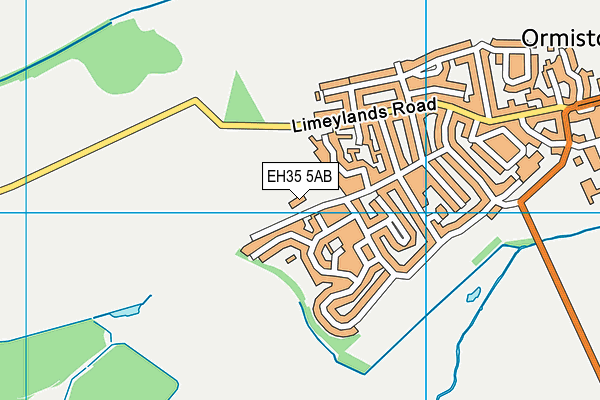 EH35 5AB map - OS VectorMap District (Ordnance Survey)