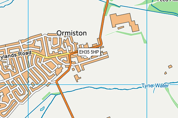 EH35 5HP map - OS VectorMap District (Ordnance Survey)