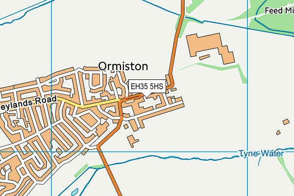 EH35 5HS map - OS VectorMap District (Ordnance Survey)