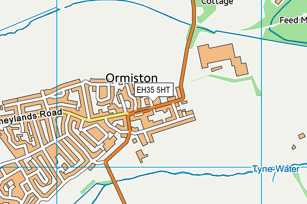 EH35 5HT map - OS VectorMap District (Ordnance Survey)