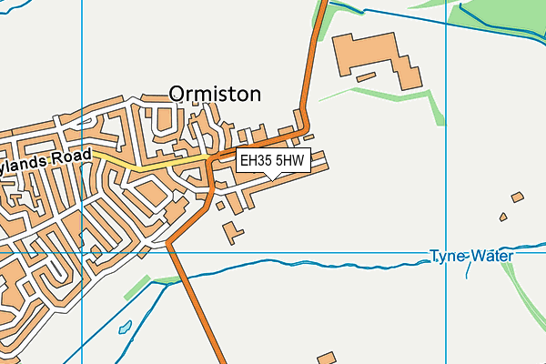 EH35 5HW map - OS VectorMap District (Ordnance Survey)