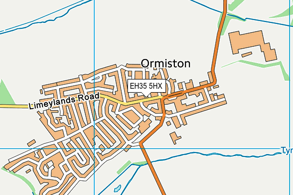 EH35 5HX map - OS VectorMap District (Ordnance Survey)