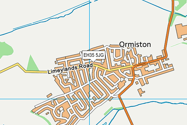 EH35 5JG map - OS VectorMap District (Ordnance Survey)