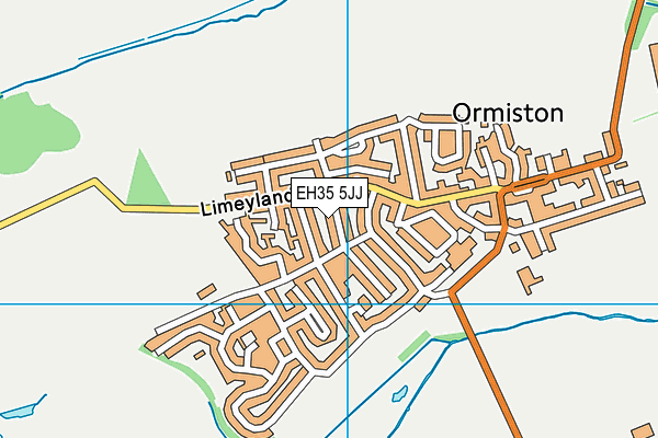 EH35 5JJ map - OS VectorMap District (Ordnance Survey)