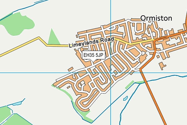 EH35 5JP map - OS VectorMap District (Ordnance Survey)