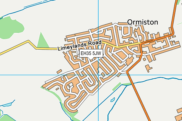 EH35 5JW map - OS VectorMap District (Ordnance Survey)