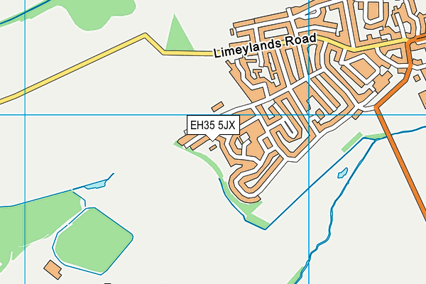 EH35 5JX map - OS VectorMap District (Ordnance Survey)