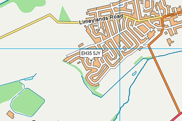 EH35 5JY map - OS VectorMap District (Ordnance Survey)