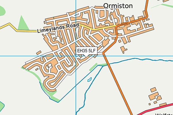 EH35 5LF map - OS VectorMap District (Ordnance Survey)