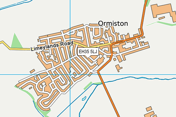 EH35 5LJ map - OS VectorMap District (Ordnance Survey)