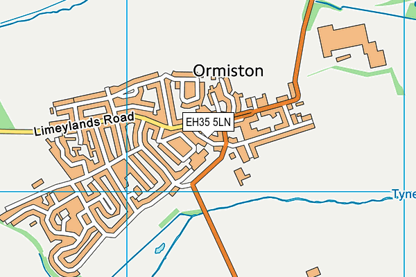 EH35 5LN map - OS VectorMap District (Ordnance Survey)