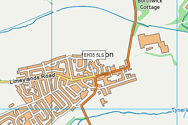 EH35 5LS map - OS VectorMap District (Ordnance Survey)