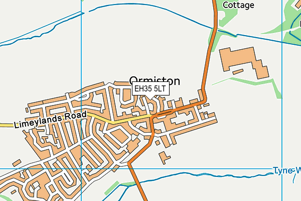 EH35 5LT map - OS VectorMap District (Ordnance Survey)