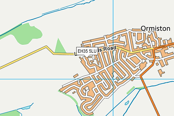 EH35 5LU map - OS VectorMap District (Ordnance Survey)