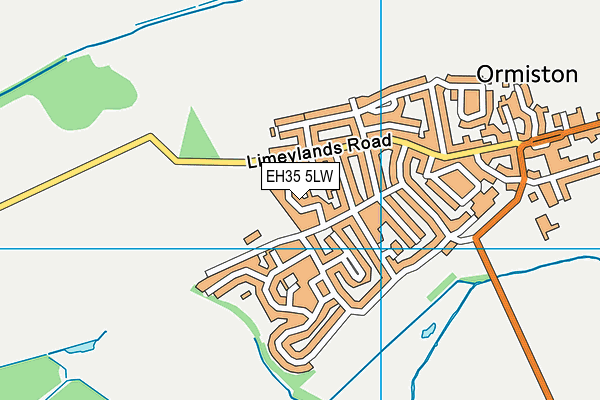 EH35 5LW map - OS VectorMap District (Ordnance Survey)