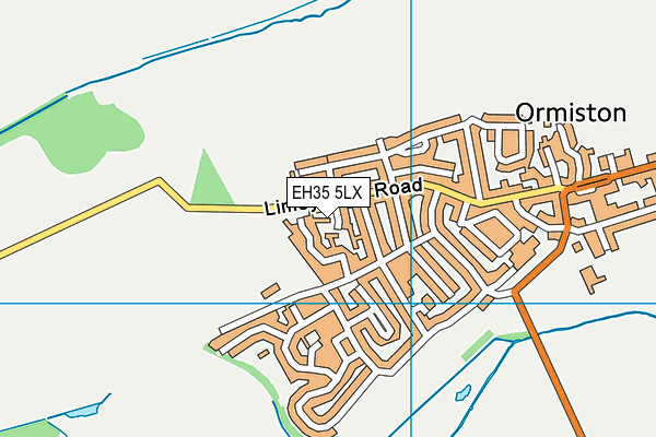 EH35 5LX map - OS VectorMap District (Ordnance Survey)