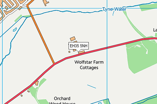 EH35 5NH map - OS VectorMap District (Ordnance Survey)