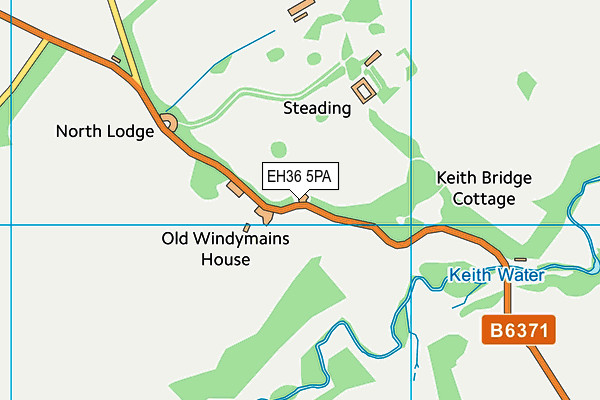 EH36 5PA map - OS VectorMap District (Ordnance Survey)