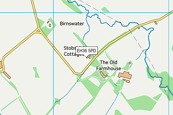 EH36 5PD map - OS VectorMap District (Ordnance Survey)