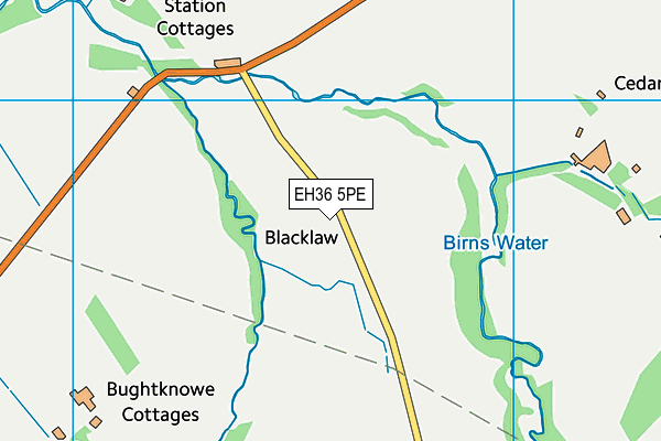 EH36 5PE map - OS VectorMap District (Ordnance Survey)