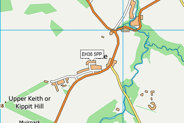 EH36 5PP map - OS VectorMap District (Ordnance Survey)