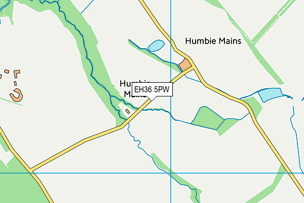 EH36 5PW map - OS VectorMap District (Ordnance Survey)