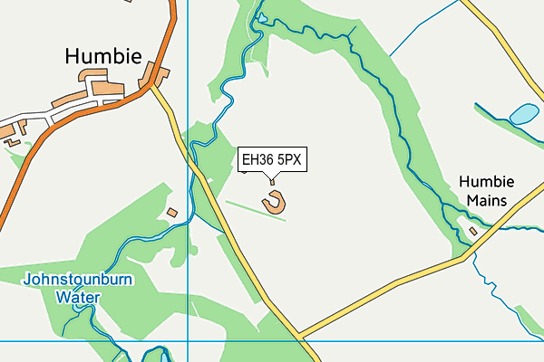 EH36 5PX map - OS VectorMap District (Ordnance Survey)