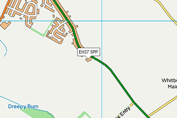 EH37 5PP map - OS VectorMap District (Ordnance Survey)