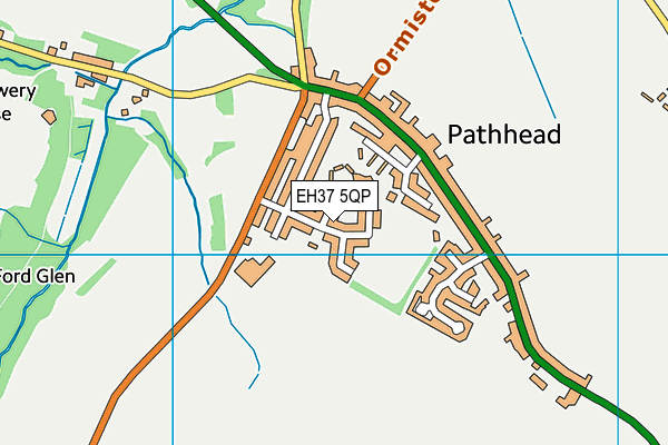 EH37 5QP map - OS VectorMap District (Ordnance Survey)