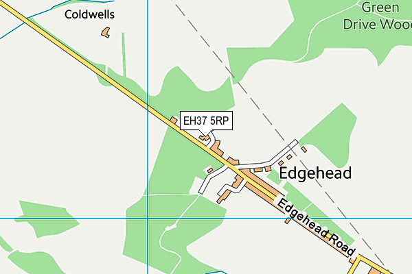 EH37 5RP map - OS VectorMap District (Ordnance Survey)