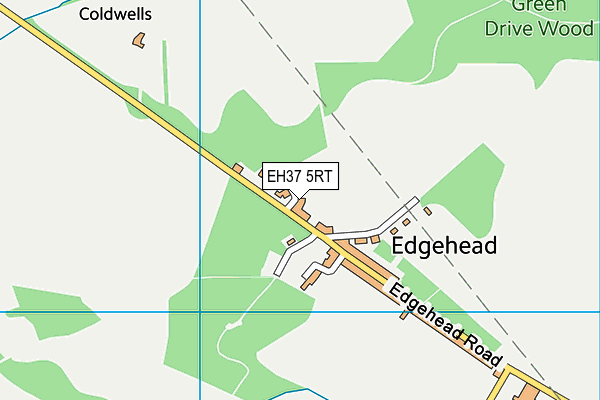 EH37 5RT map - OS VectorMap District (Ordnance Survey)