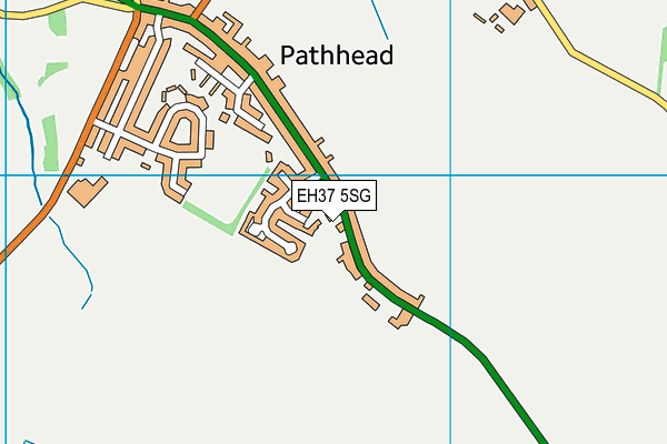 EH37 5SG map - OS VectorMap District (Ordnance Survey)