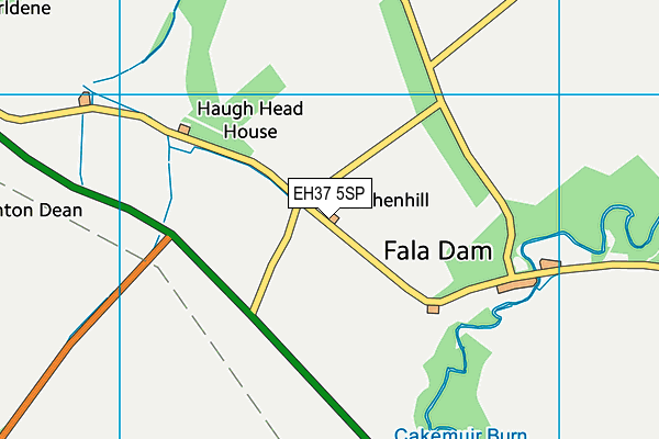 EH37 5SP map - OS VectorMap District (Ordnance Survey)