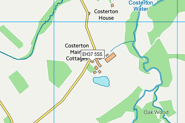 EH37 5SS map - OS VectorMap District (Ordnance Survey)