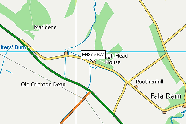 EH37 5SW map - OS VectorMap District (Ordnance Survey)