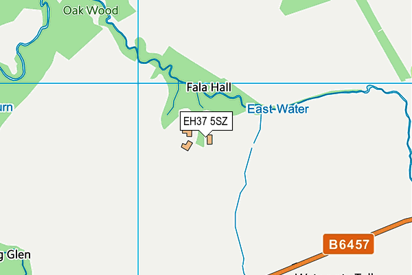 EH37 5SZ map - OS VectorMap District (Ordnance Survey)