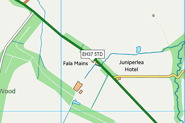 EH37 5TD map - OS VectorMap District (Ordnance Survey)