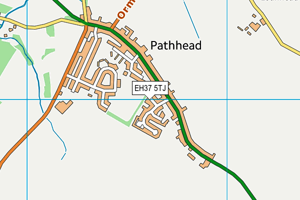 EH37 5TJ map - OS VectorMap District (Ordnance Survey)