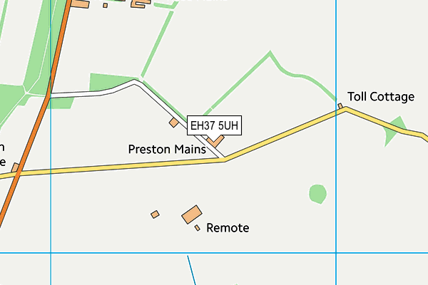 EH37 5UH map - OS VectorMap District (Ordnance Survey)