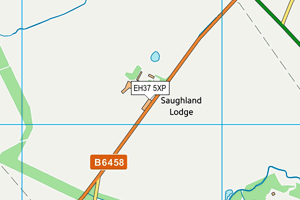 EH37 5XP map - OS VectorMap District (Ordnance Survey)